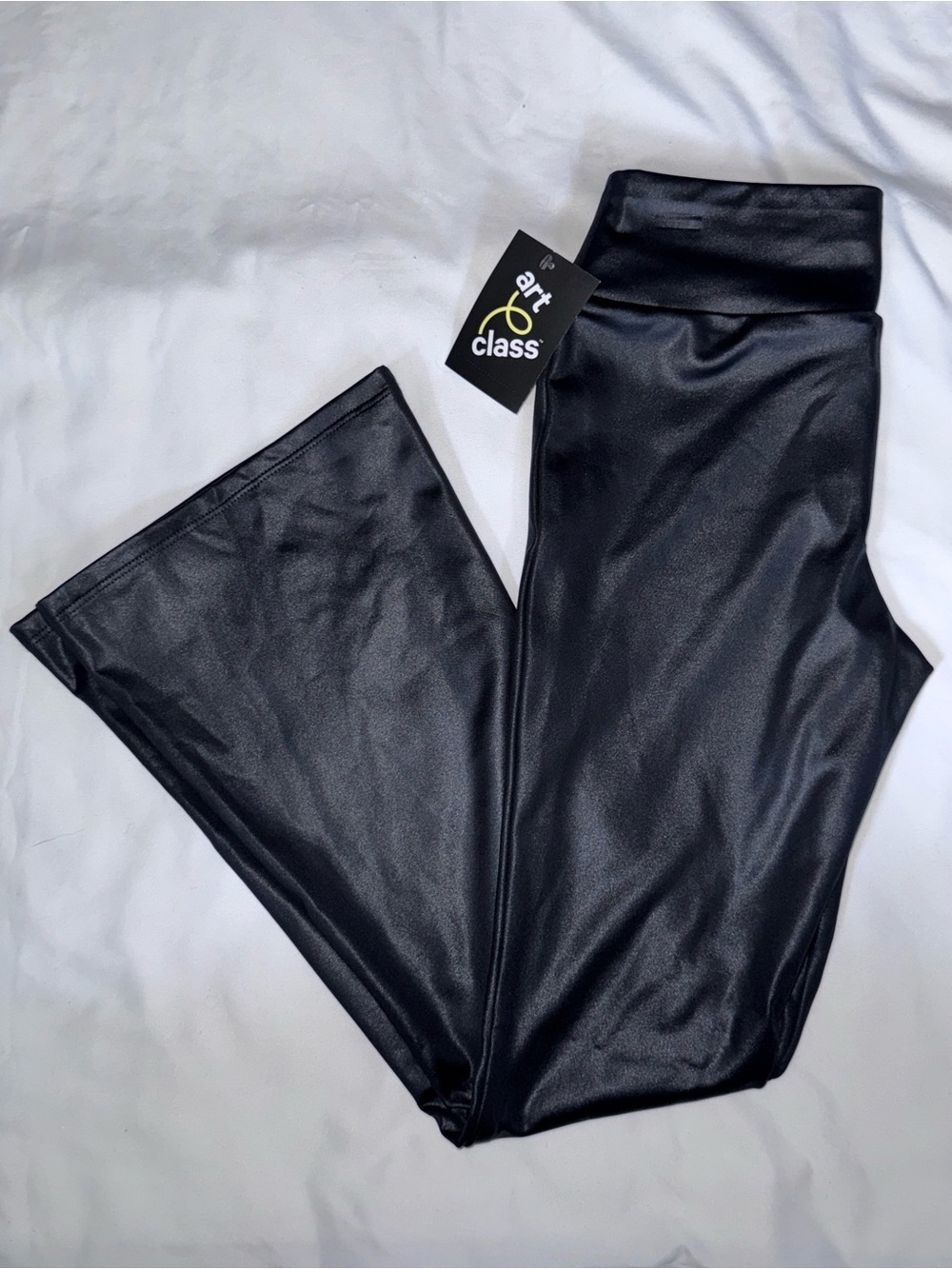 Art & class size L 10/12 Black flared Leggings NWT